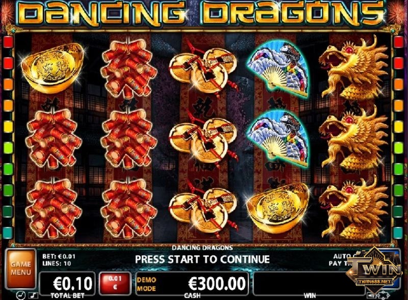 Chủ đề sôi động của Dancing Dragon games dựa trên văn hóa châu Á